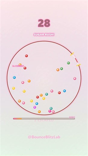 Watch Them Multiply! 🔴🟡🟢 Satisfying Ball Collision Simulation