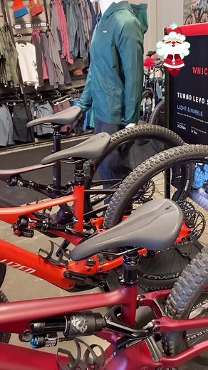 Christmas at the bike shop! #mtb #cycle #roadbike #bikeshop #downhill #enduro #freeride #santacruzbikes #specializedbikes #DoTheJuJu #fyp