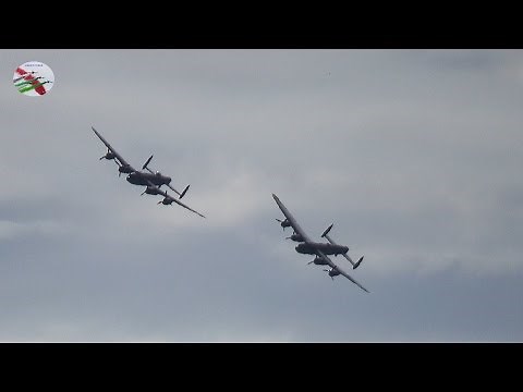 Two Lancaster Bombers First Flight Together