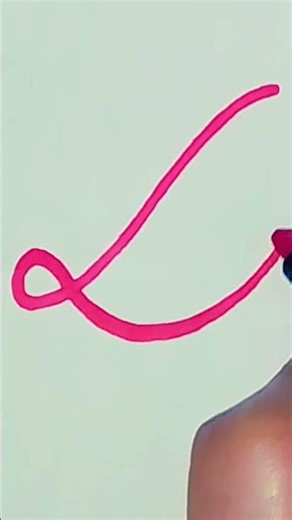 Capital letter "D" in cursive writing # calligraphy # shorts .