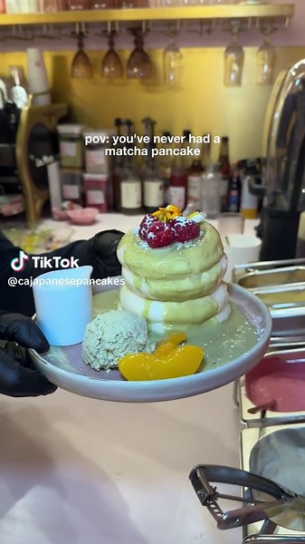 Indulge in Fluffy Japanese Pancakes and Matcha