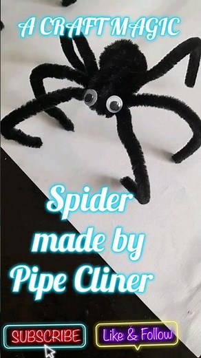 How to makea easy spider with pipe cleaner/#diy/ #easy