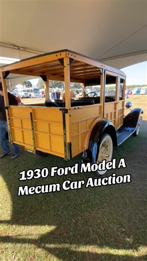 Freyzel Productions on Instagram: "This is a 1930 Ford model a up for auction at Mecum car auction in Kissimmee, Florida. #ford #cars #history"