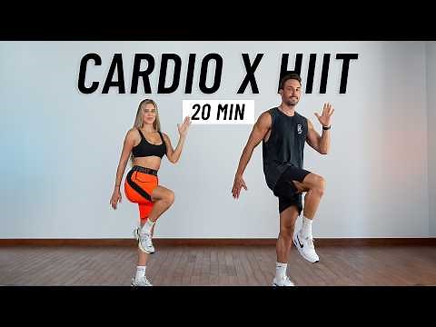 20 MIN INTENSE HIIT WORKOUT - ALL STANDING - Full Body, No Equipment, No Repeats