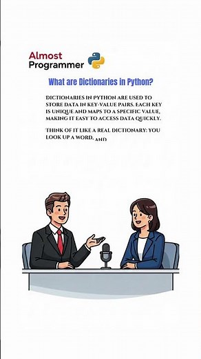 What Are Dictionaries in Python? | Python Tutorial for Beginners #shorts