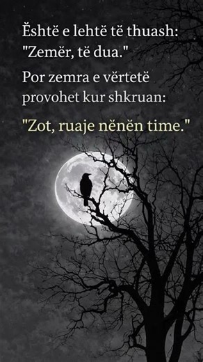 Dashuria e vërtetë nuk është fjalë, është lutje ❤️