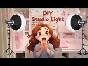 I Made My Studio Light Using Cardboard | DIY Studio Light💡#diy #craft