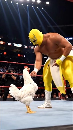 Lucha Vs. Chicken #chickenbanana #luchalibre
