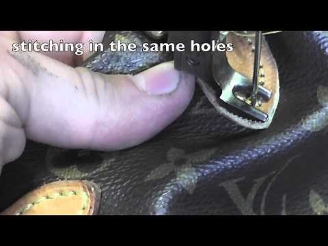 Louis Vuitton Handbag Repair - Repairing the handle on a Louis Vuitton handbag