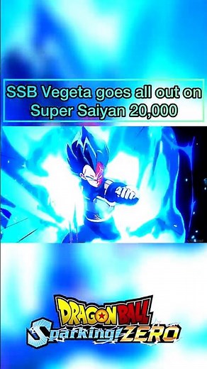 SSB Vegeta vs Super Saiyan 20,000 😱 | Vegeta Goes ALL OUT! #dbsz #dragonball #sparkingzero