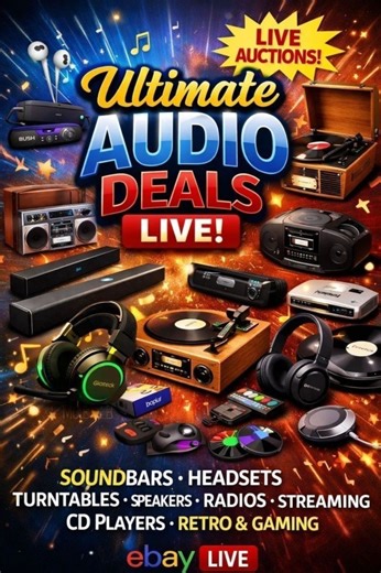 Audio Deals LIVE! 🔥 Soundbars, Headsets, DAB, Turntables, CD Player & More | eBay Live UK