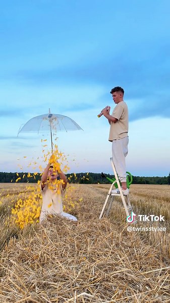 Umbrella and Sunflower Petals Tutorial | Twins Style