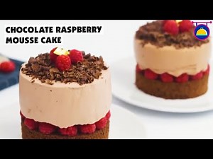 Raspberry Chocolate Mousse Cake | Easy NO Bake Desserts | Cooking Co.