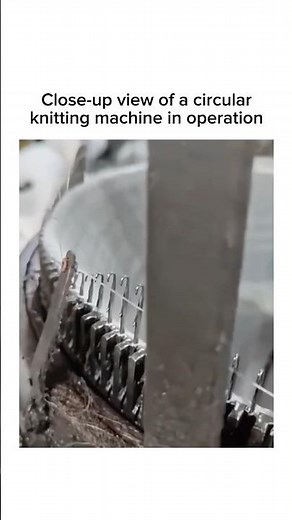 Mesmerizing Circular Knitting Machine in Action📝