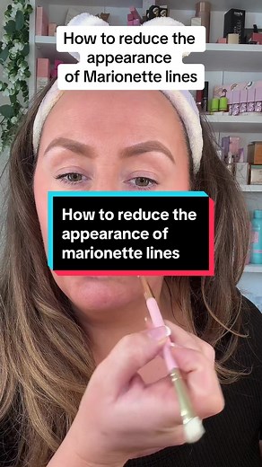 How to reduce the appearance of marionette lines. #makeup #makeupforbeginners #beginnersmakeup #makeuptutorial #marionettelines #over40makeup #matureskinmakeup