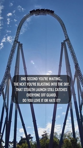 6K views · 29 reactions | Stealth has the launch, the speed and the height. The only thing it lacks is length - do you wish it was a long ride? 樂 Stealth is an Intamin accelerator roller coaster at THORPE PARK Official  #thorpepark #rollercoaster #launchcoaster #themepark #amusementpark | Coaster Wave | Facebook