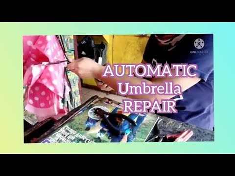How to repair an automatic umbrella..watch and learn guys..
