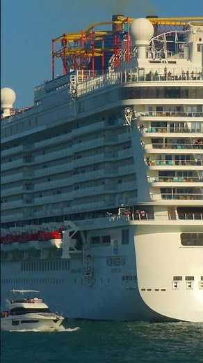 Sailing from bow to stern on the Norwegian Breakaway cruise ship