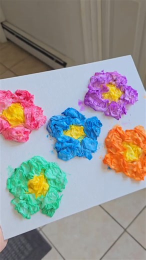 ✨ Easy DIY 3D Textured Art ✨ Such an easy way to create beautiful 3D texture on canvas. Soaked paper towel strips, squeezed them out, mixed them with school glue and paint, then placed them directly onto the canvas. I used tweezers to press and shape the pieces, but a toothpick, stick, or anything similar works too. After letting it dry for a day, it hardened beautifully and stayed perfectly in place. The texture turned out amazing, the kids love it — and honestly, it’s such a calming activity f