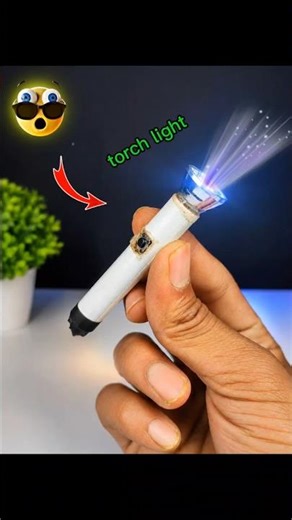 DIY mini torch light that actually works #shorts #diy #emergency