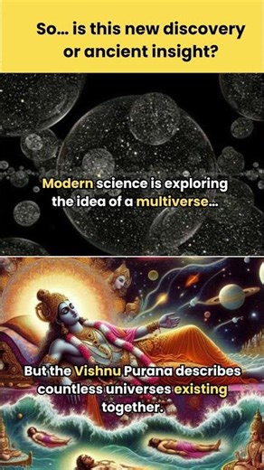 Multiverse vs Vishnu Purana 🤯 New Discovery or Ancient Insight? #shorts #viral #ytshorts