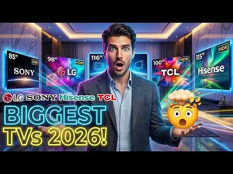 Best Big Screen TVs 2026 – 85", 98", 100", 115" & 116" You Must See - Biggest TV You Can Buy Today!