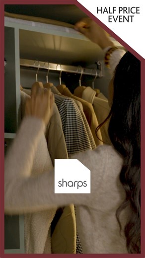 25 reactions | With our HALF PRICE EVENT across our range it's time to get space for your happy place. | Sharps Fitted Furniture | Facebook