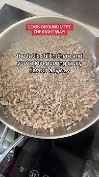 How to cook ground beef the correct way for literally any dish. Please do this you will thank me.