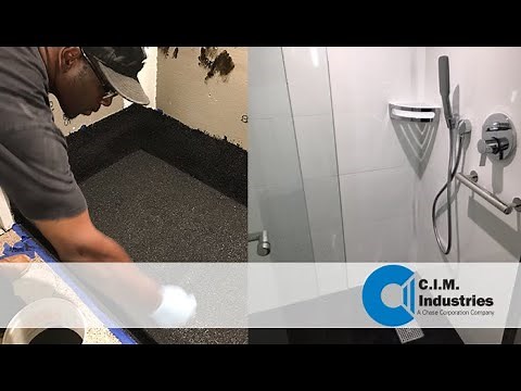 How to waterproof under the tile with CIM Industries products