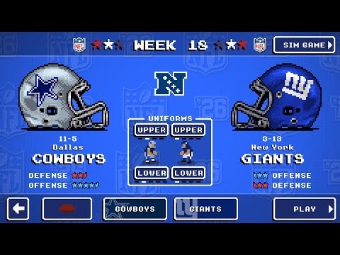 NFL Retro Bowl 26: Dallas Cowboys VS New York Giants #nfl
