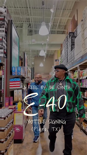 E40 Mogul 🥂🎩 on Instagram: "“Small steps, big vision.” Plano, Tx @totalwine 🎥: @jaesynth"