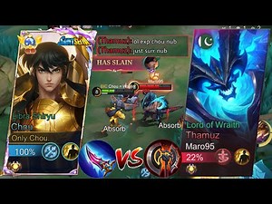 SUPREME CHOU VS THAMUZ IN RANK GAME WHO WILL WIN? | Mlbb Chou Vs Thamuz (Intense Match) | MLBB
