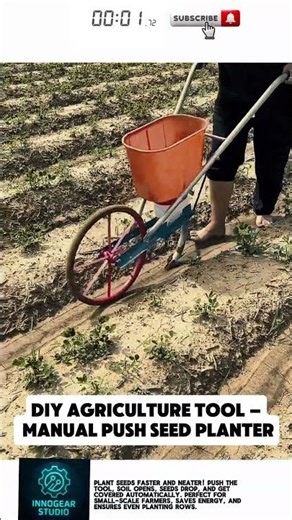 DIY Agriculture Tool – Manual Push Seed Planter