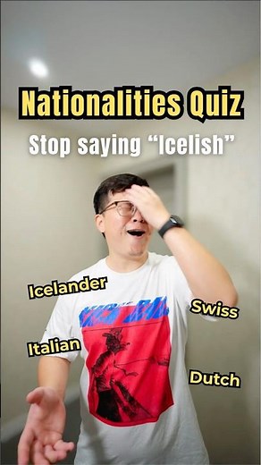 Quick English Quiz: How Do You Call People From These Countries?