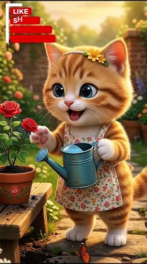 This Cat Grew a Beautiful Rose Garden! 🌹🐱 | Cute & Heartwarming Cat Story #shorts