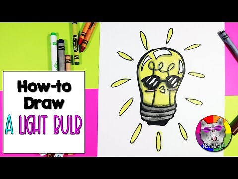 How-To Draw a Light Bulb for Kids!
