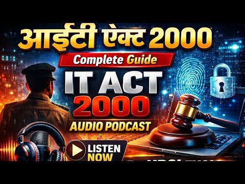 IT Act 2000 Audio Podcast 🔥 | UPSI Exam Special | IT Act in Hindi | Complete Revision