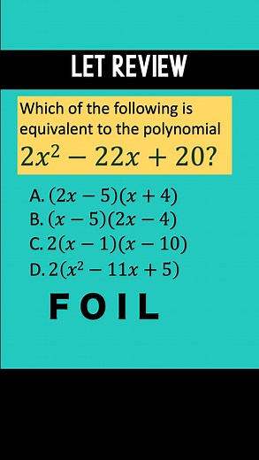 10K views · 148 reactions | LET Math Review. Equivalent Polynomials #LETReview #mathreview #rolandoasisten #mathavenue | Math Avenue : Learn Math By Examples | Facebook