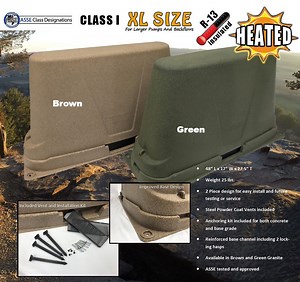 Dekorra Model 302C1 XL Heated Backflow Protection Enclosure