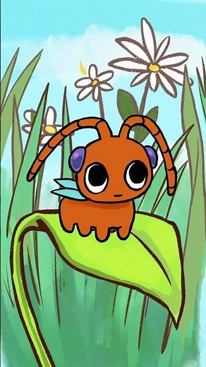 Omg that bug is so... chill😳