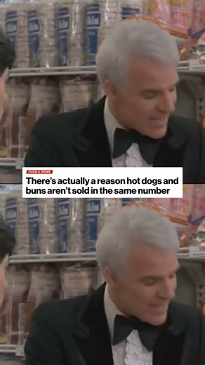 After decades of pondering #SteveMartin's question in "Father of the Bride" about why hot dogs and buns aren’t sold in the same number, we've finally cracked the case! https://trib.al/Ul6P617 | New York Post