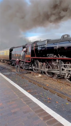 Exchanging the signal token at Bewdley, Severn Valley Railway