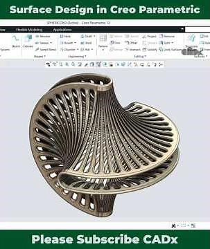 Surface design in Creo Parametric | Sphericon inspired part in Creo Parametric