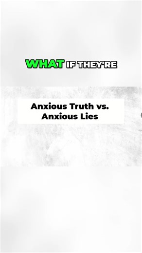Anxious truth? Messy but congruent. Lying anxiety? Overmanaged. The face & body leak tiny contradictions. #Anxiety #Truth #Lies #BodyLanguage #Psychology
