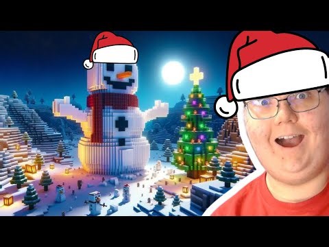 Building a snowman house in Minecraft!!!