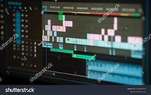 Video Editting Timeline Close Stock Photo 2218410577 | Shutterstock