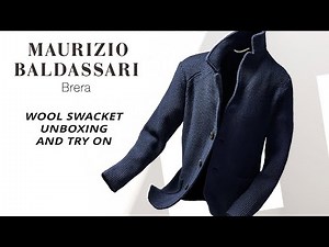 Unboxing a $900+ Maurizio Baldassari Brenta Wool "Swacket" Sweater Jacket!