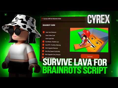 Survive Lava For Brainrots Script - [ REMOVE LAVA, AUTO FARM, INF SPEED & JUMP, DUPE, GOD]