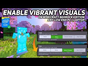 How To Enable Vibrant Visuals in Minecraft Bedrock on Any Windows PC/Laptop 🔥