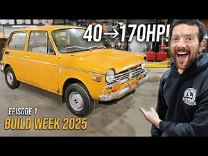 Crotch Rocket Powered Honda Micro Car Build! CBR1000RR Honda N600 | Build Week 2025